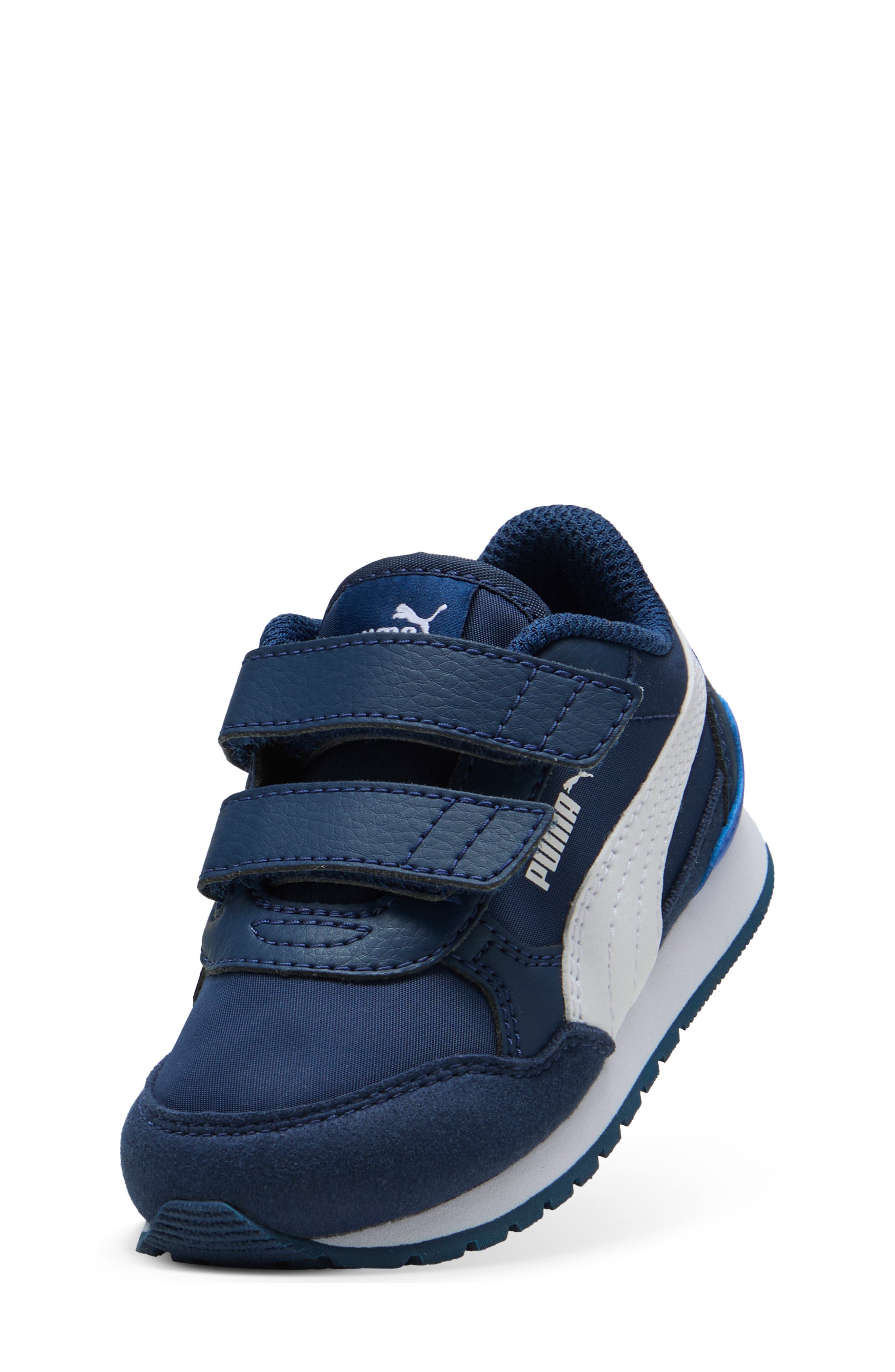 PUMA Kids' St Runner V4 Mesh Sneaker, Alternate, color, Persian Blue/ Puma White/ Blue