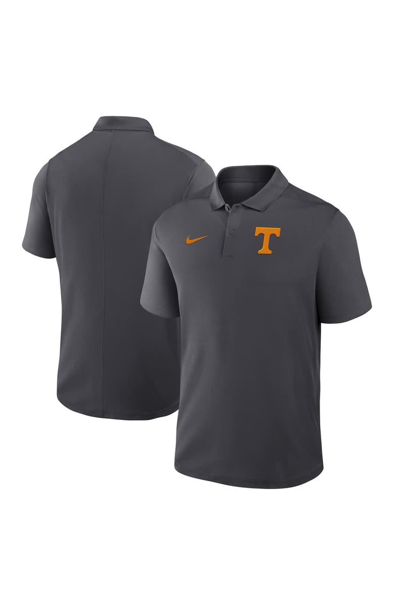 Nike Men's Nike Anthracite Tennessee Volunteers Primetime Victory Primary Logo Performance Polo, Main, color, Anthracite