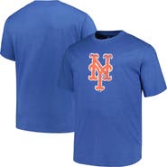 PROFILE Men's Profile Heather Royal New York Mets Big & Tall Weathered Logo T-Shirt