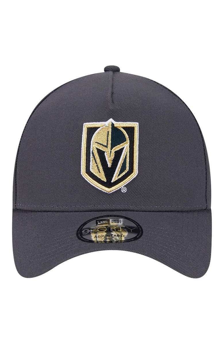 New Era Men's New Era Gray Vegas Golden Knights Core A-Frame 9FORTY Adjustable Hat, Alternate, color, Gray