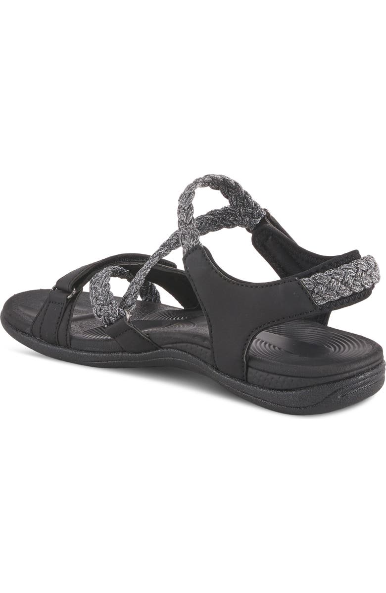 Flexus by Spring Step Powerboat Strappy Sport Sandal, Alternate, color, Black