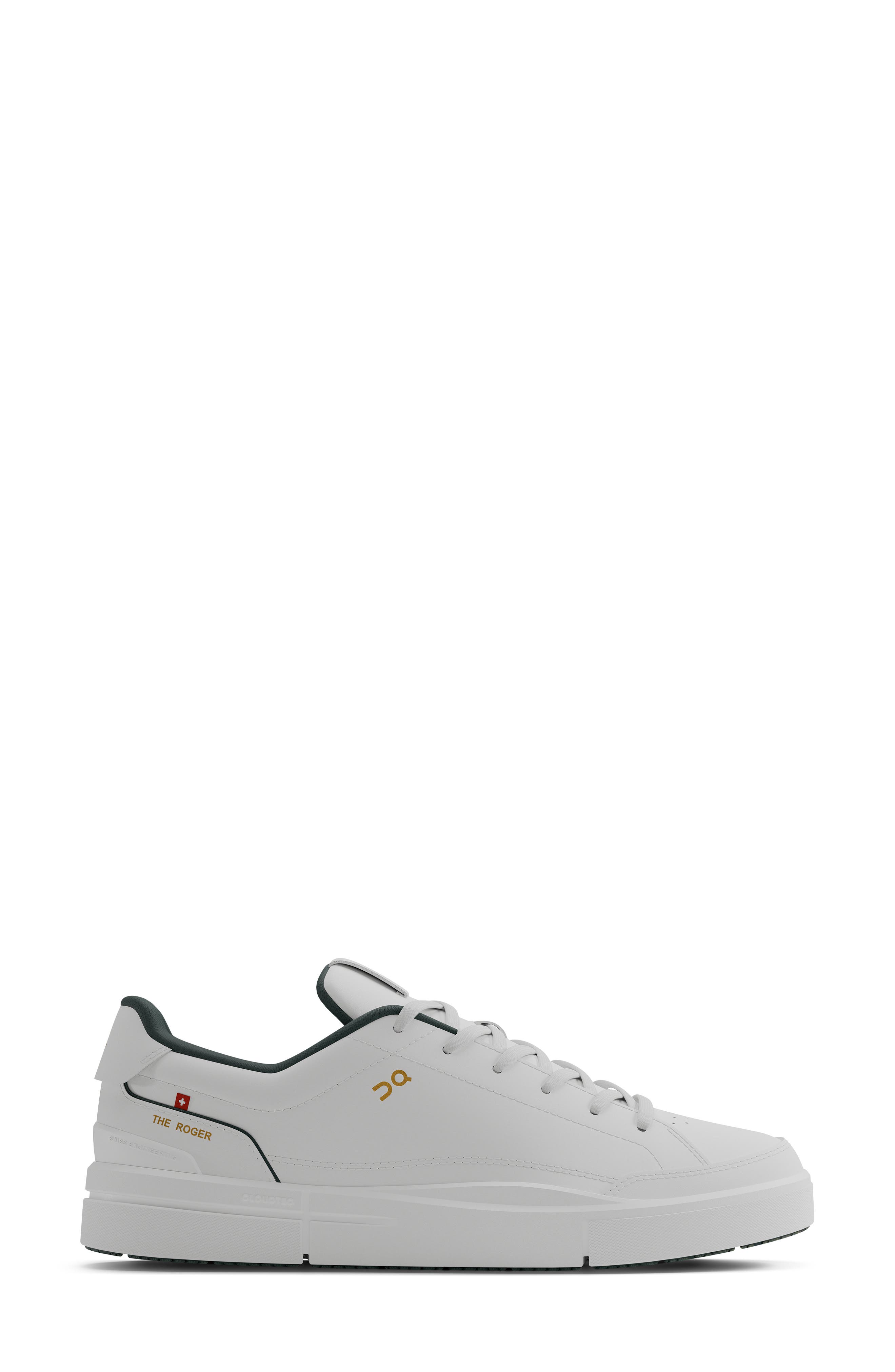 THE ROGER Centre Court Tennis Sneaker, Alternate, color, WHITE/ EVERGREEN