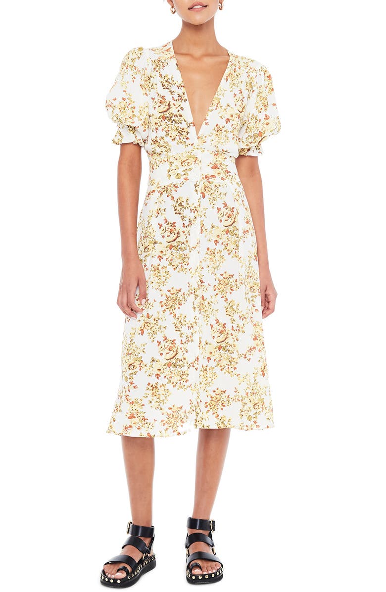 Faithfull the Brand Rafa Floral Midi Dress, Main, color, 