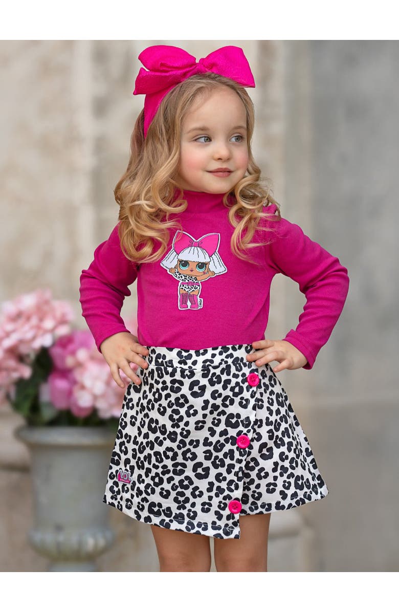 Mia Belle Girls Girls L.O.L. SURPRISE! Diva Skort Set, Alternate, color, Fuchsia