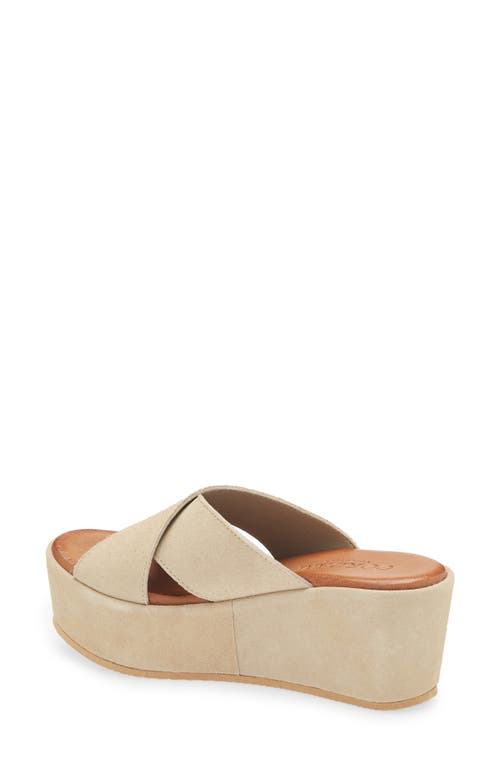 Cordani Bella Platform Wedge Slide Sandal In Arena