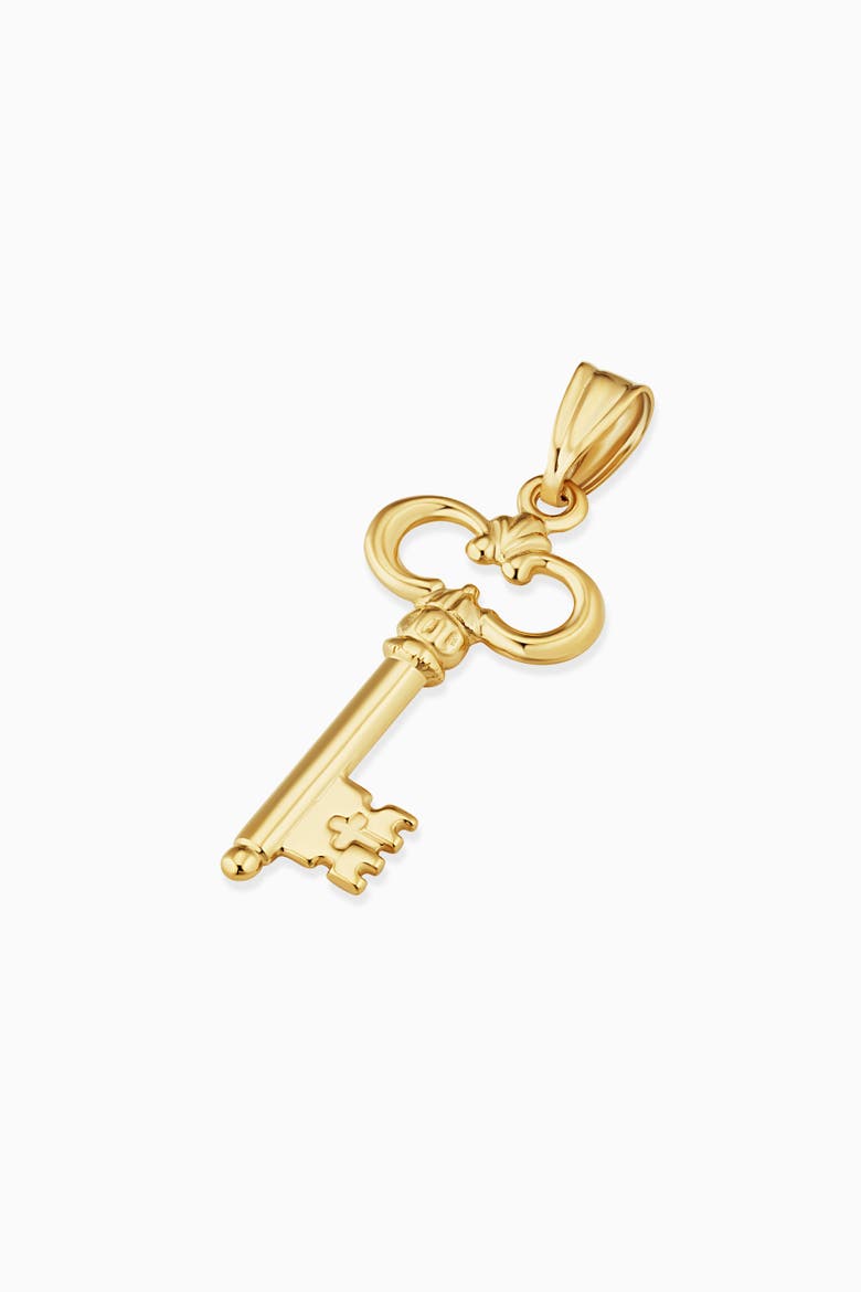 14K Yellow Gold Maison Pendant Charm, Alternate, color, 14K Yellow Gold