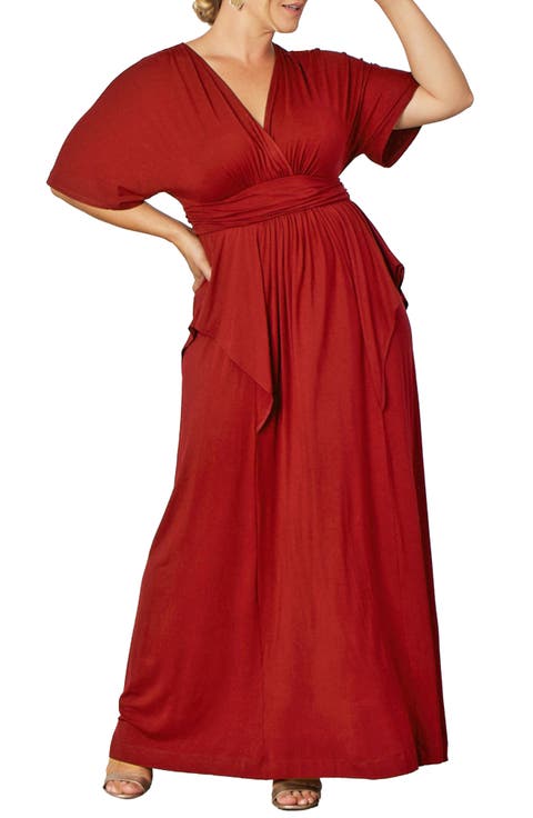 Indie V-Neck Fit & Flare Dress (Plus Size)