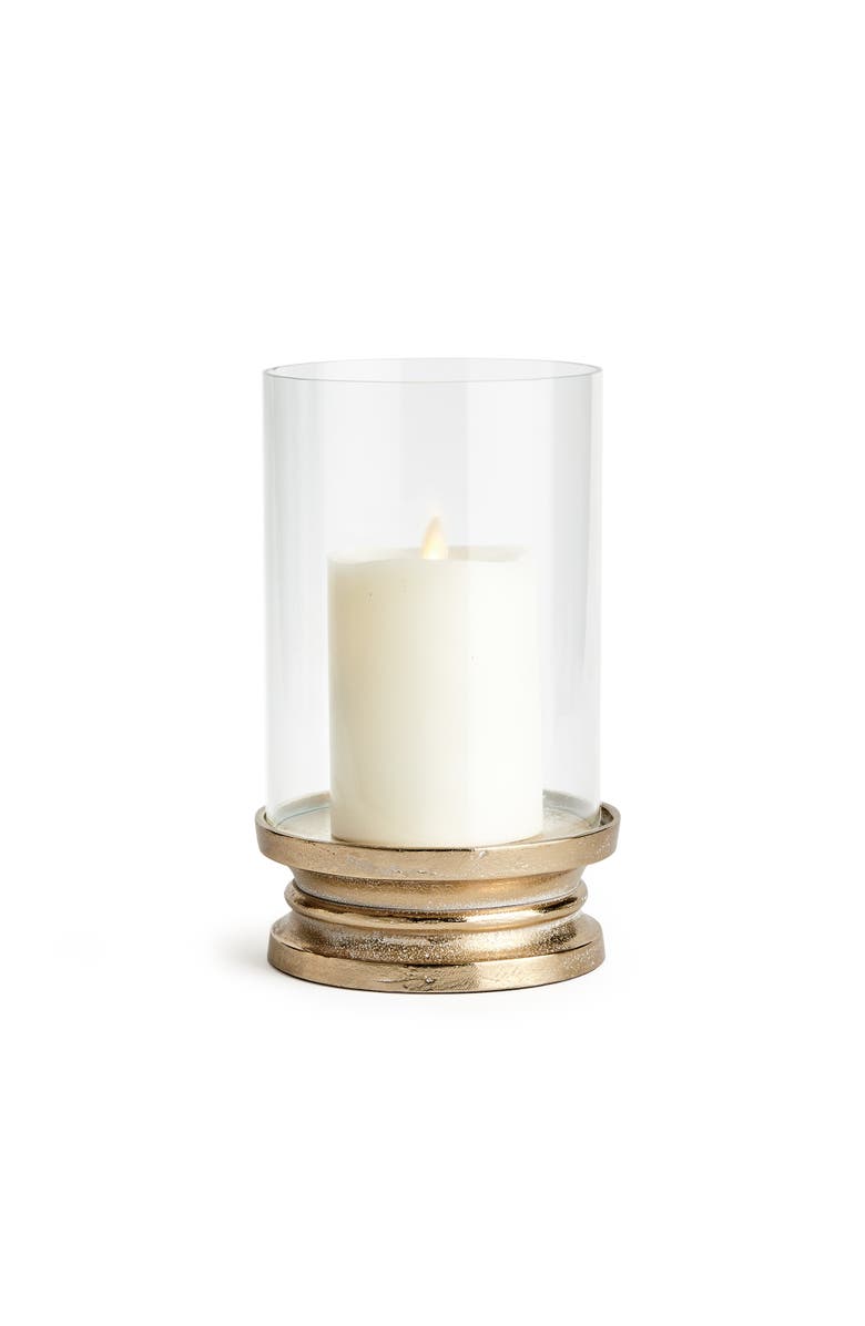 Napa Home & Garden Florence Footed Hurricane, Main, color, Gold