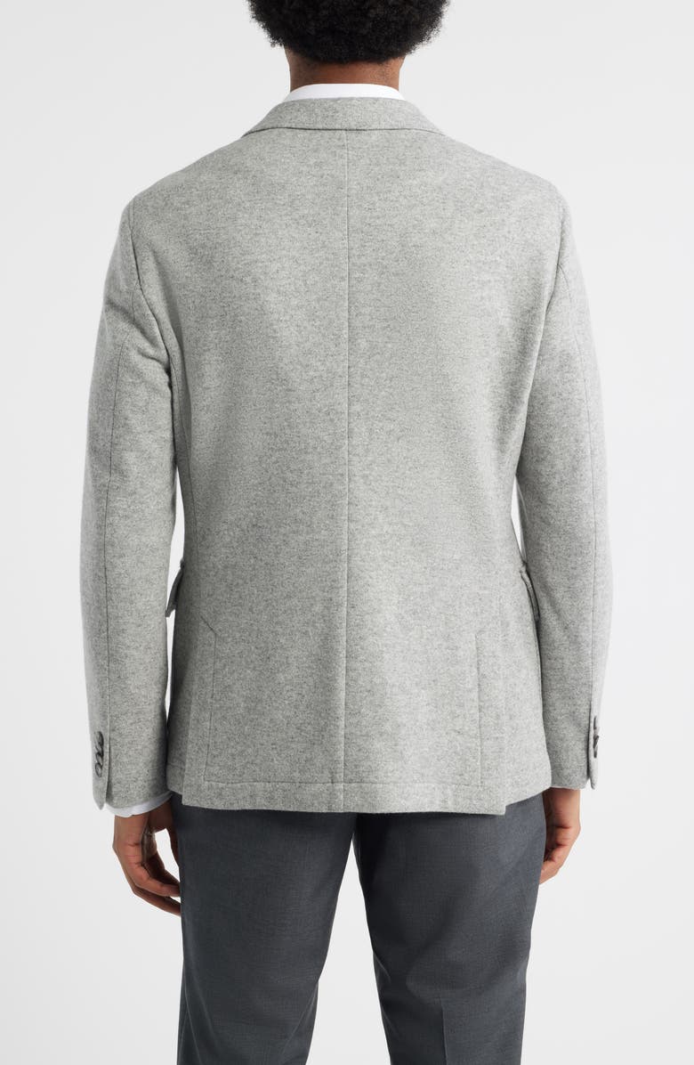 BOSS Hanry Slim Fit Felted Wool Blend Sport Coat, Alternate, color, Silver