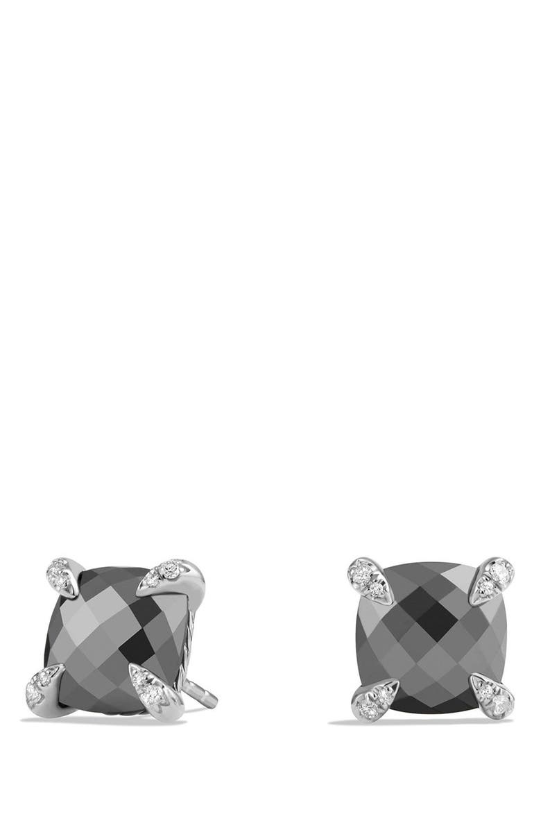 David Yurman Châtelaine Earrings with Semiprecious Stones and Diamonds, Main, color,