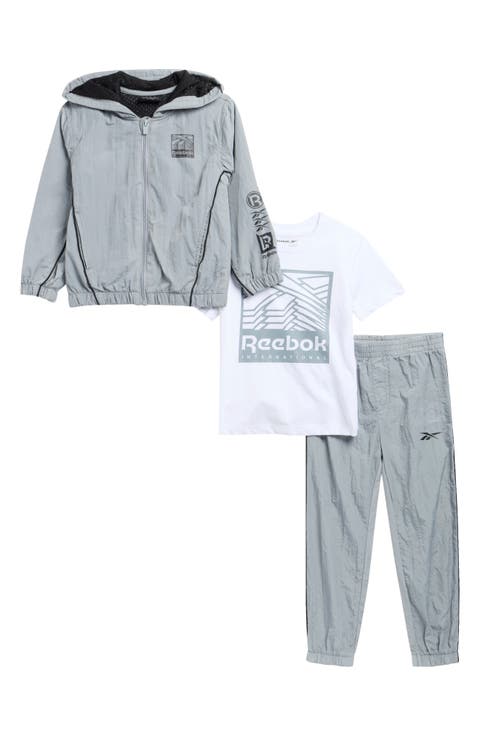 Kids' 3-Piece Full Zip Jacket, T-Shirt & Joggers Set