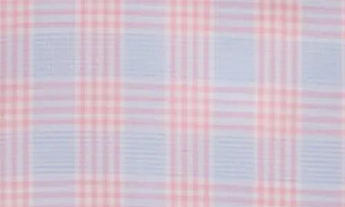 Emanuel Berg Prince Of Wales Slim Fit Check Twill Button-up Shirt In Pink