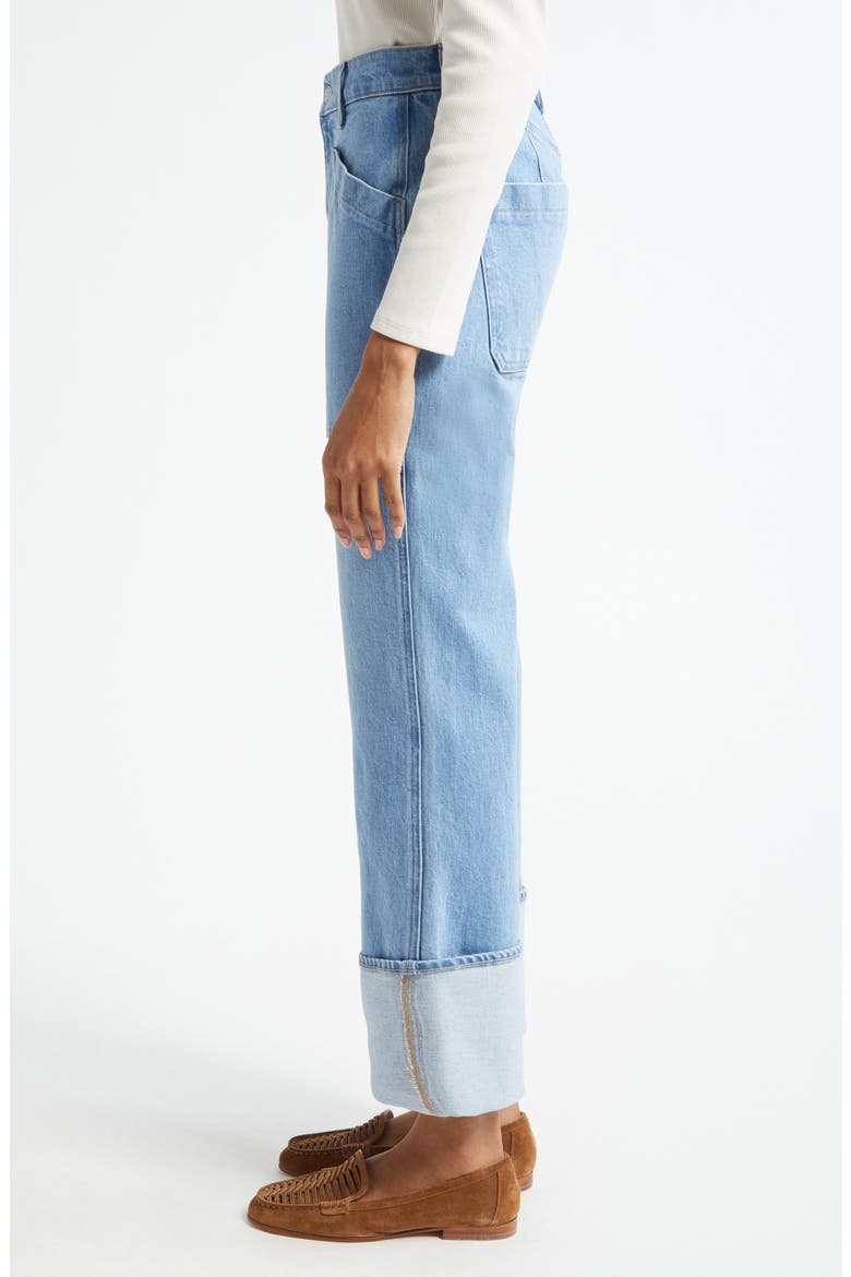 Dylan Cuffed Cargo Jeans, Alternate, color, ICEBERG