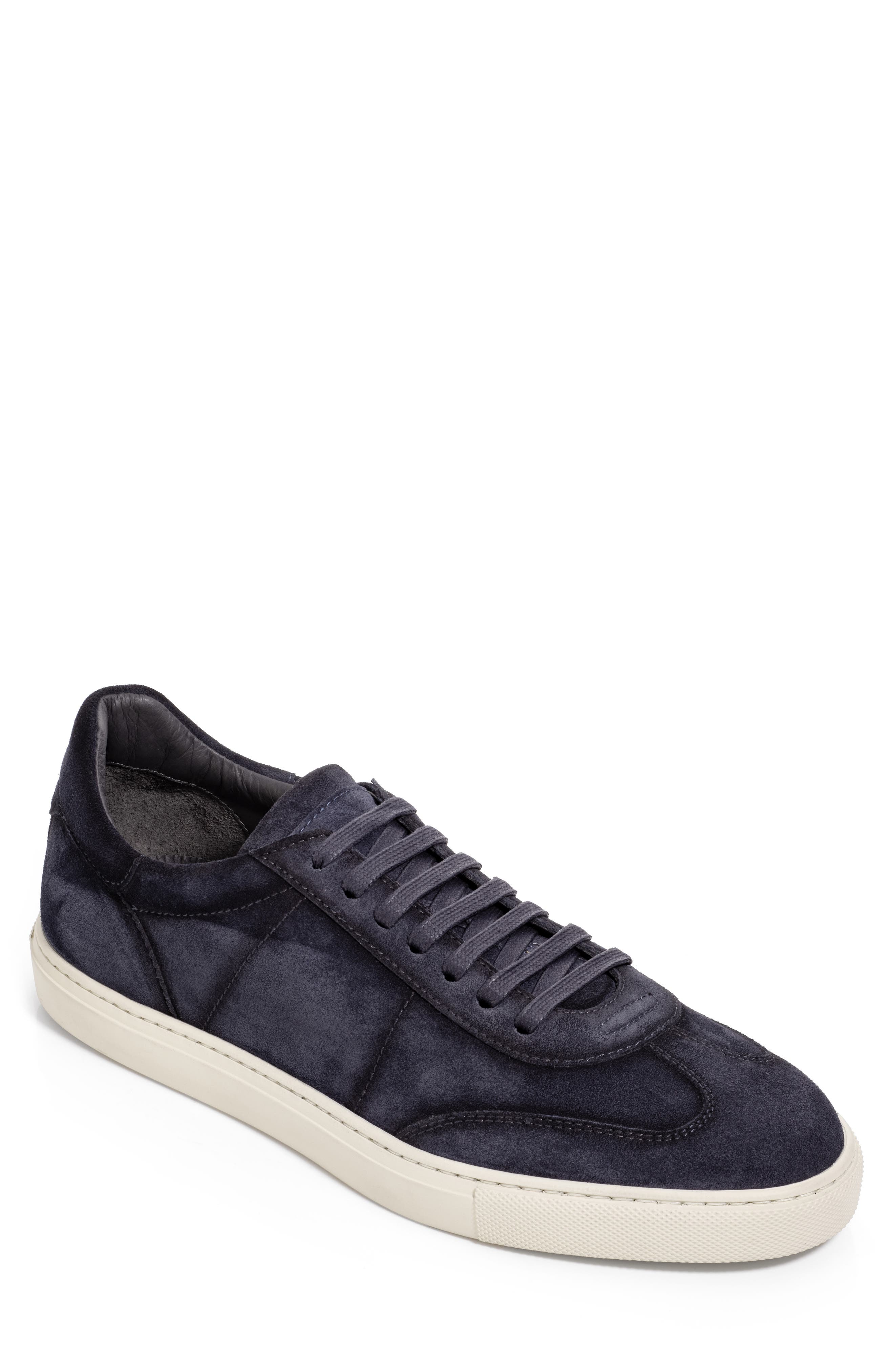 TO BOOT NEW YORK Wilton Suede Low Top Sneaker in Blue 