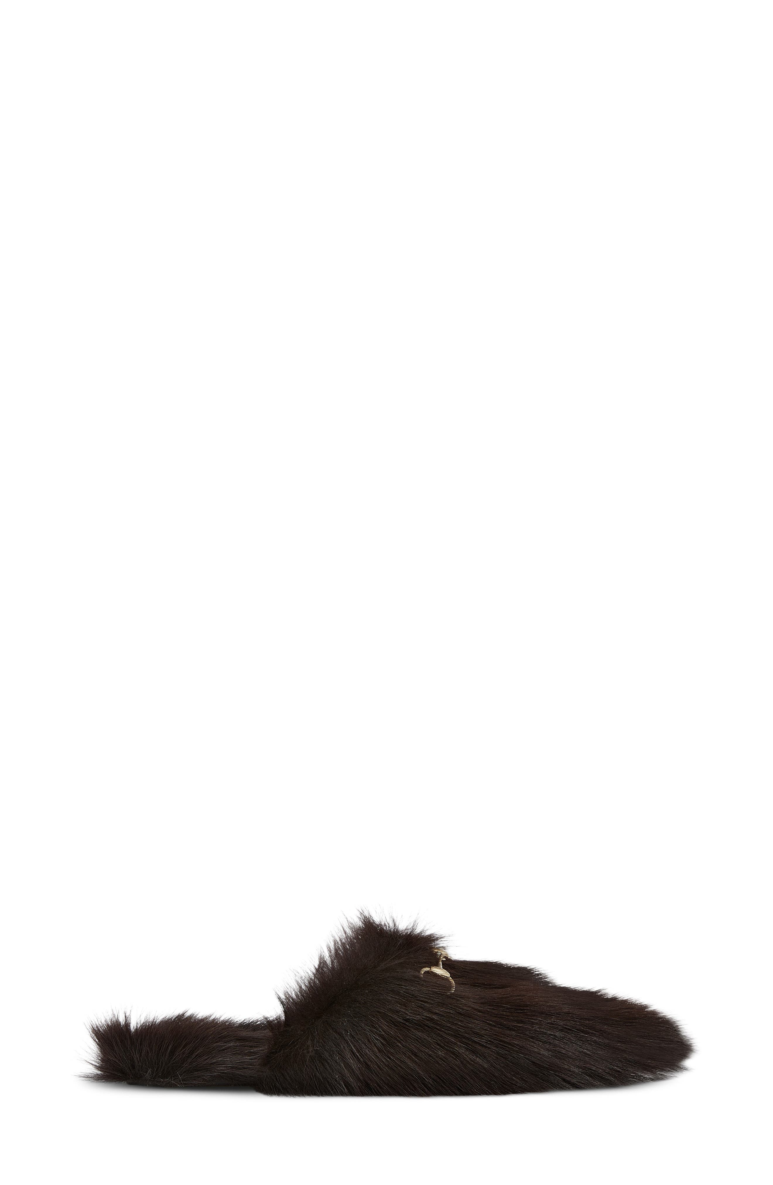 Gucci Annette Genuine Shearling Mule, Alternate, color, Silky Moro