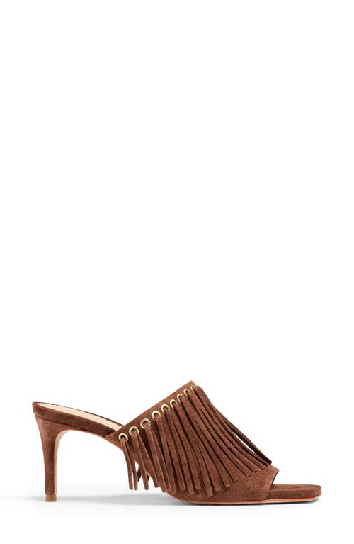Cinq À Sept Sabrina Fringe Slide Sandal In Brown