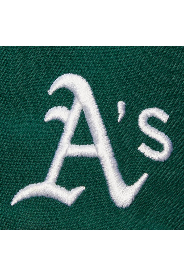 Men's Mitchell & Ness Green Oakland Athletics Team Tagged Snapback Hat, Alternate, color, Green