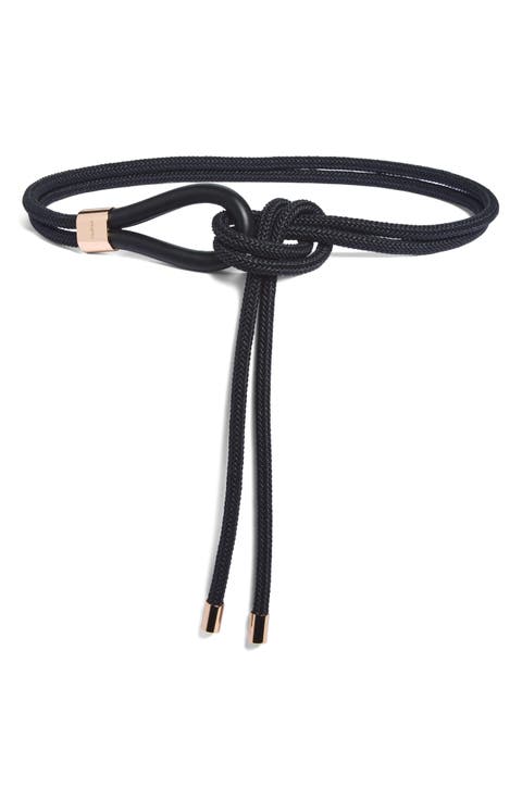 Targa Knotted Leather Belt