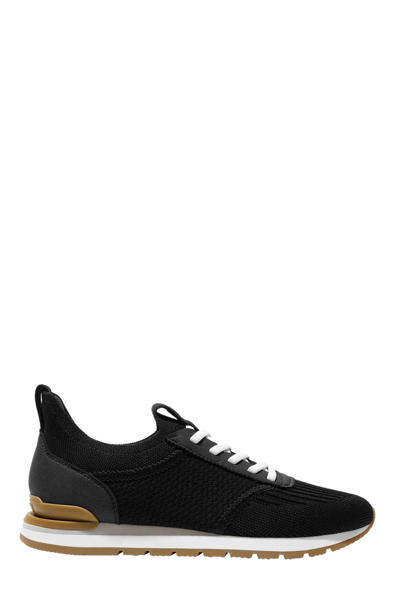 VIVAIA Mix-Texture Slip-On Sneakers, Alternate, color, Black