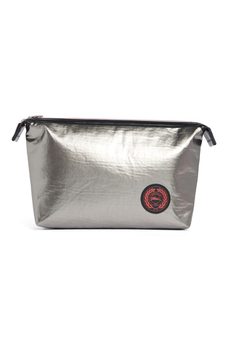 Astro Toiletry Zip Bag, Main, color, SILVER