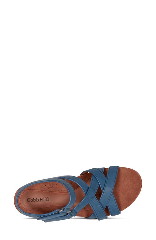 Rockport Cobb Hill Helin Strappy Sandal In Medium Blue