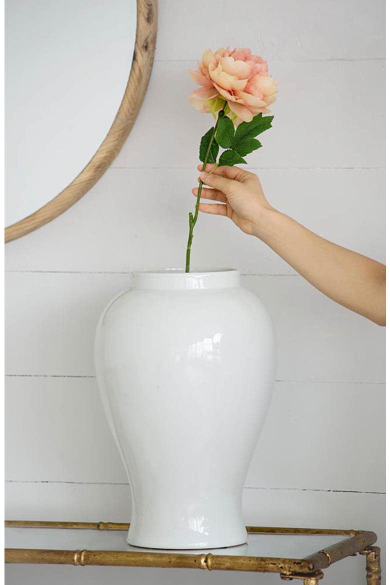 Large Seaford Ginger Jar, Alternate, color, WHITE