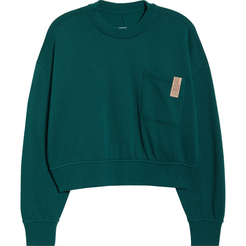Lunya Silksweats Cotton & Silk Blend Sweatshirt In Burgundy
