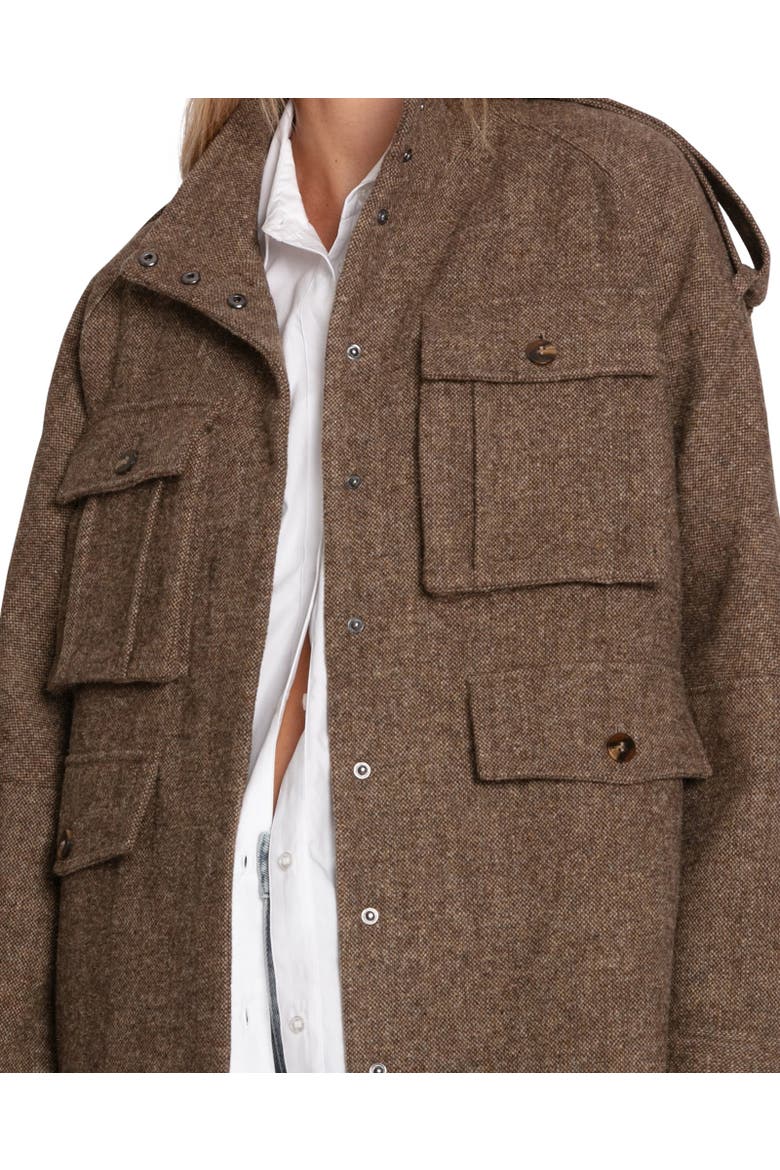 All My Love Wool Blend Jacket, Alternate, color, MILITARY