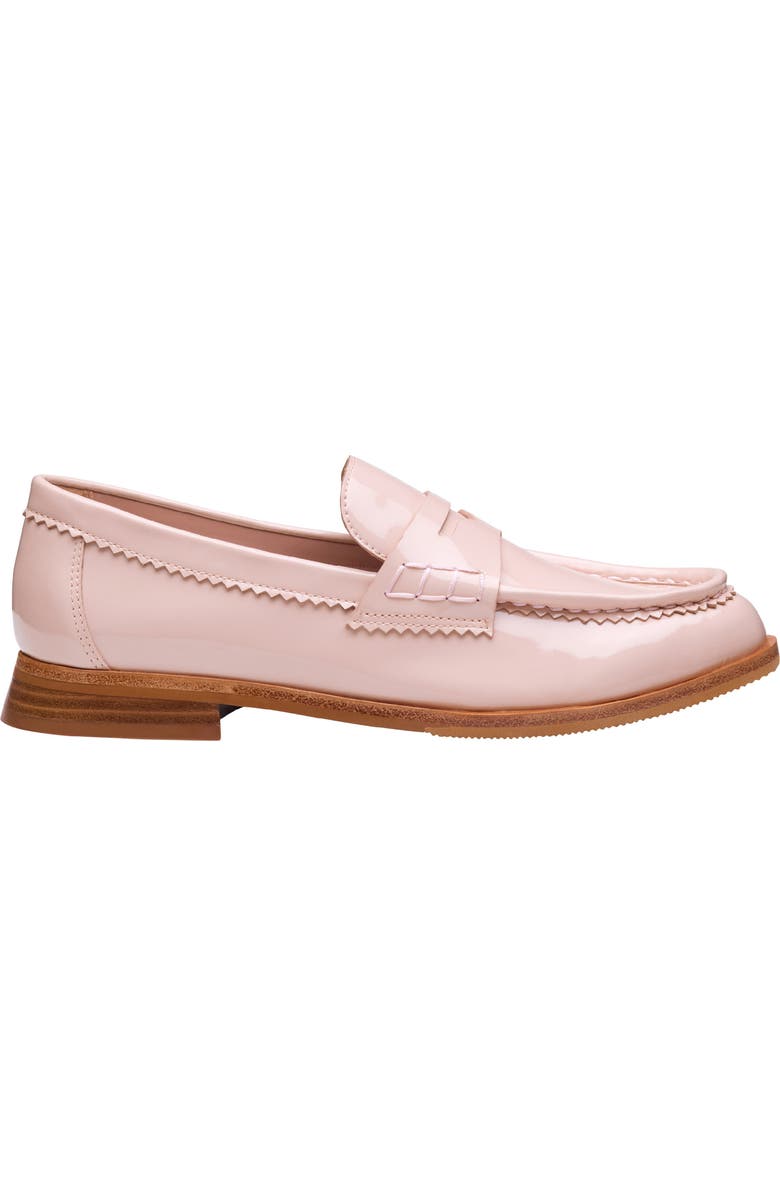 Johnston & Murphy Gillian Patent Leather Penny Loafer, Alternate, color, Blush Patent Leather