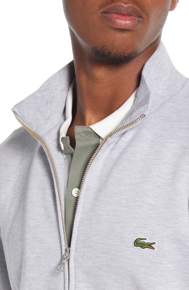Lacoste Piqué Fleece Track Jacket, Alternate, color, 