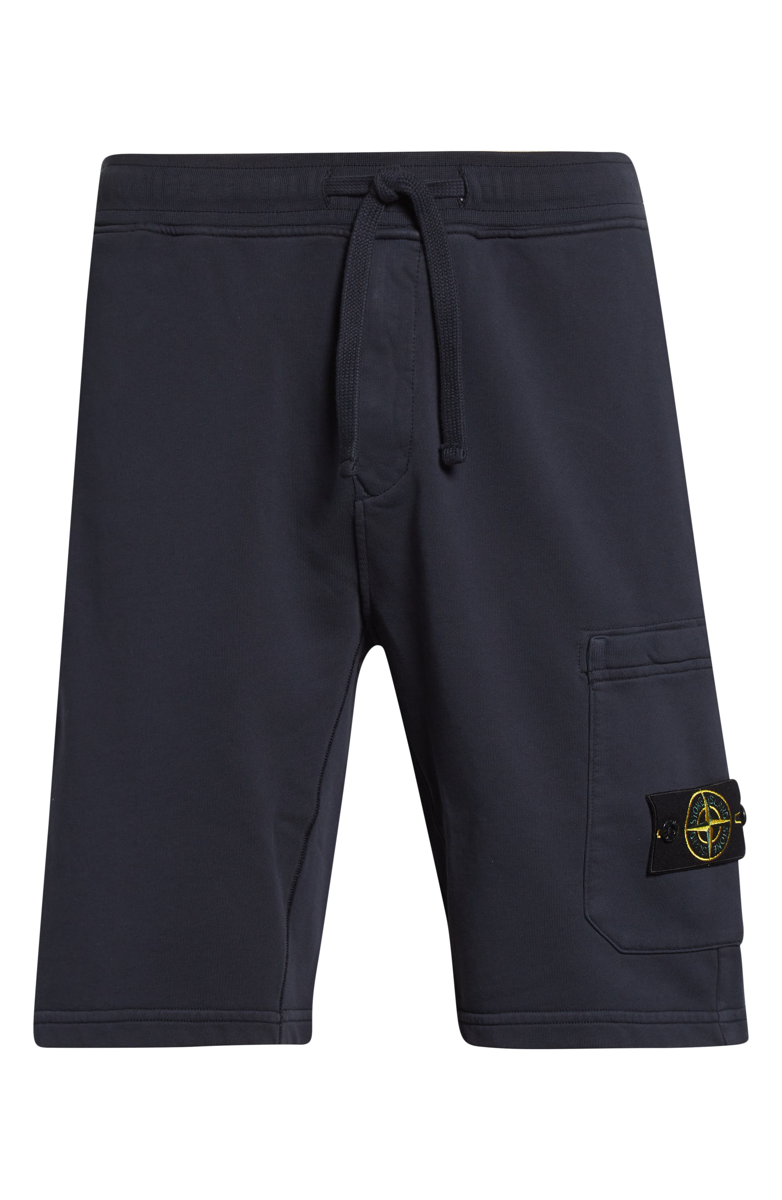 stone  24ss Bermuda Shorts ブラック Cotton Fleece Cargo Bermuda Shorts (Men) | Nordstrom