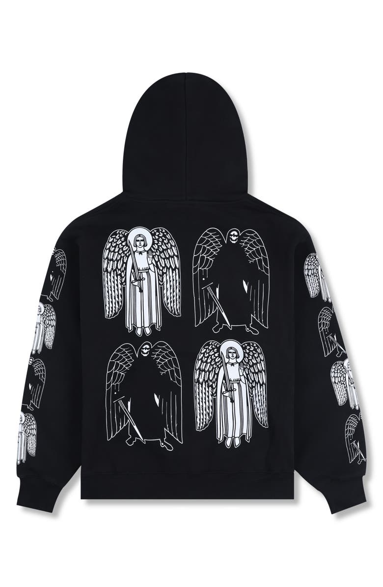 PLEASURES Angel & Demon Graphic Hoodie, Alternate, color,