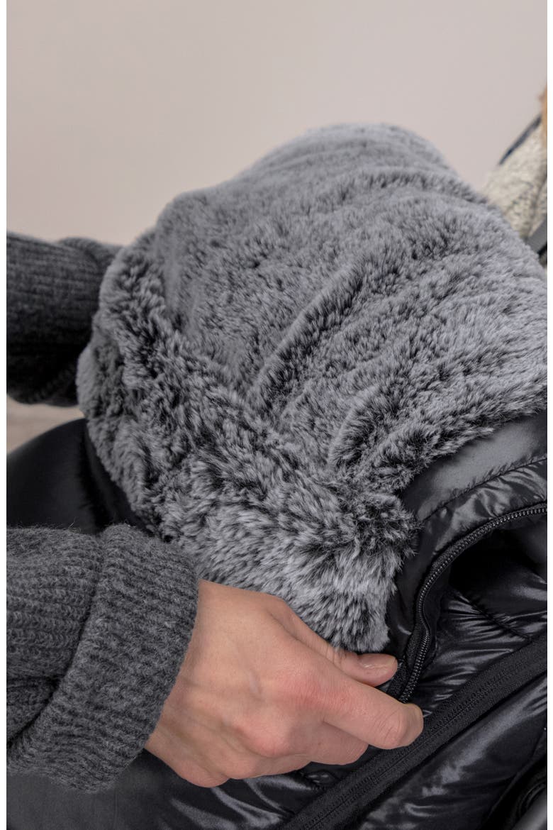 CozyGanoosh Luxe Faux Fur Lined Quilted Footmuff, Alternate, color, LYLA