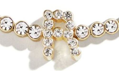 Baublebar Initial Slider Bracelet In Clear R