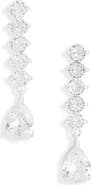 NORDSTROM RACK Cubic Zirconia Linear Drop Earrings