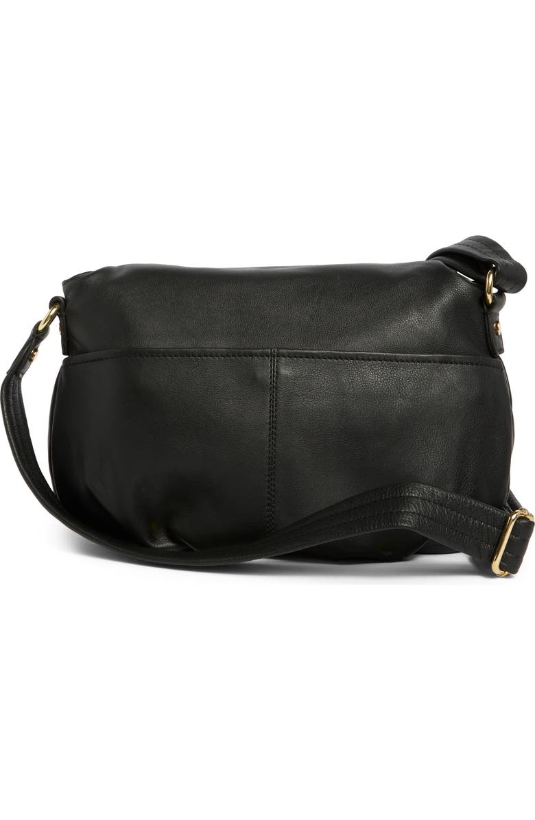 AIMEE Weekend Theory Leather Crossbody Bag, Alternate, color, Black