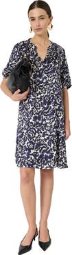 GERARD DAREL Raliah Floral Print V-Neck Dress