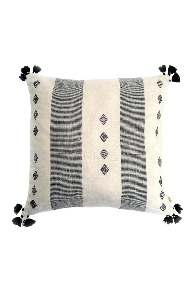 Trekant Handwoven Pillow - Cover Only, Main, color, Natural / Black