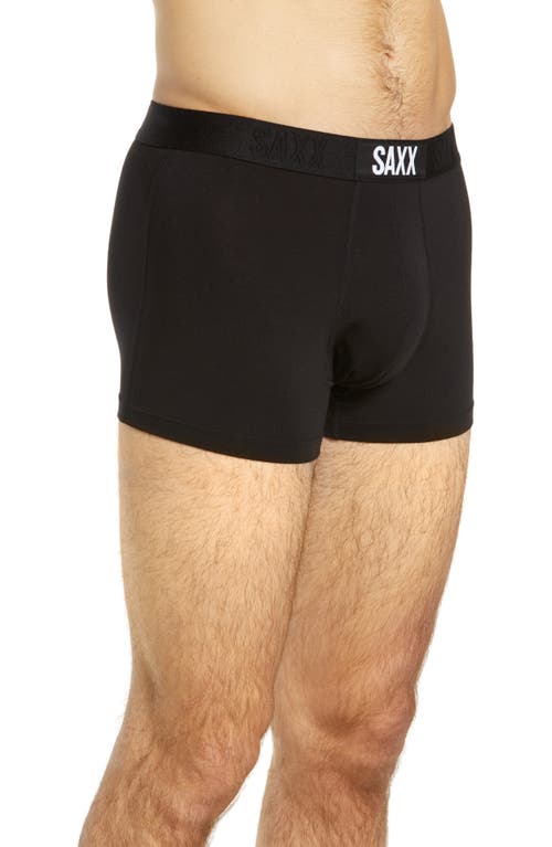 Saxx Vibe Super Soft Slim Fit Trunks In Black