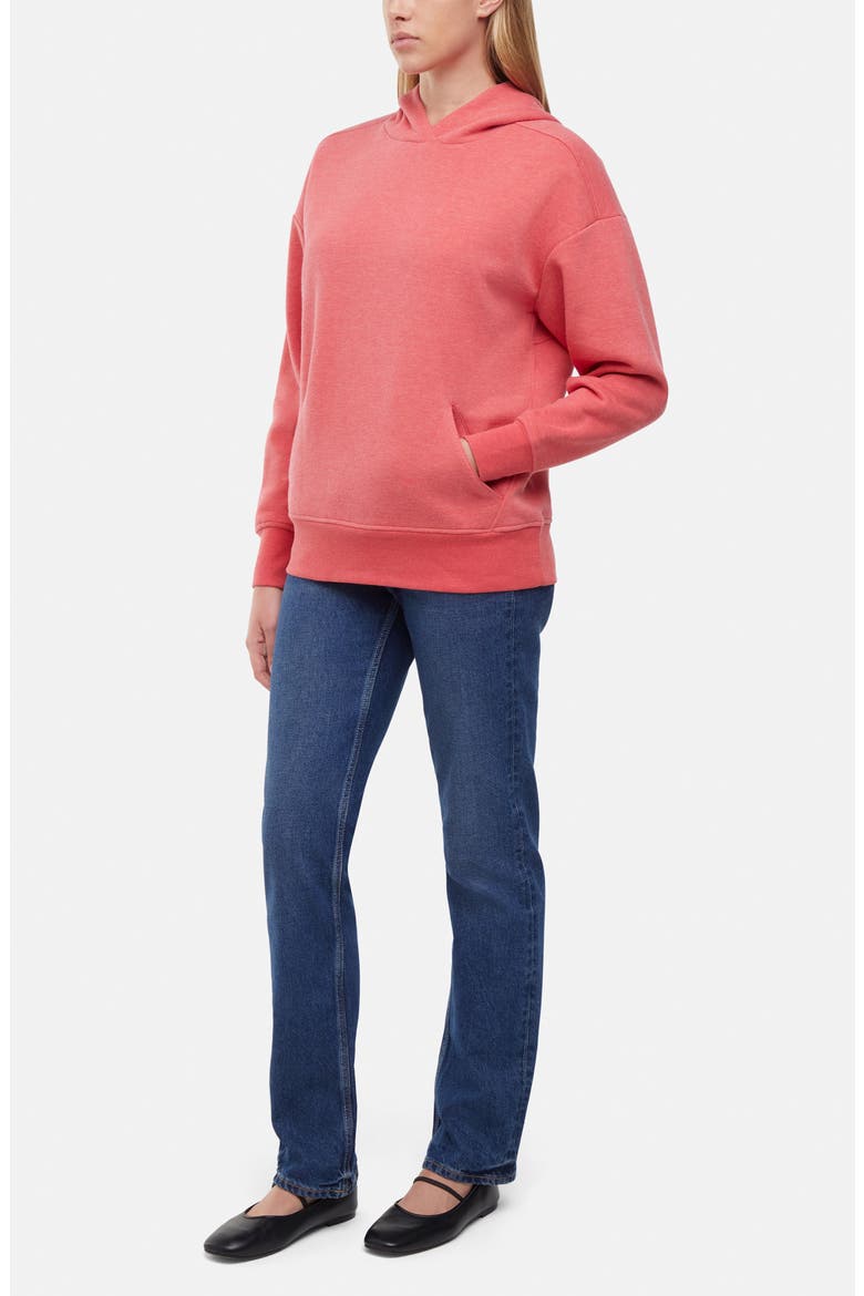 Andie Oversize Fleece Hoodie, Alternate, color, HEATHER CHRYSANTHEMUM