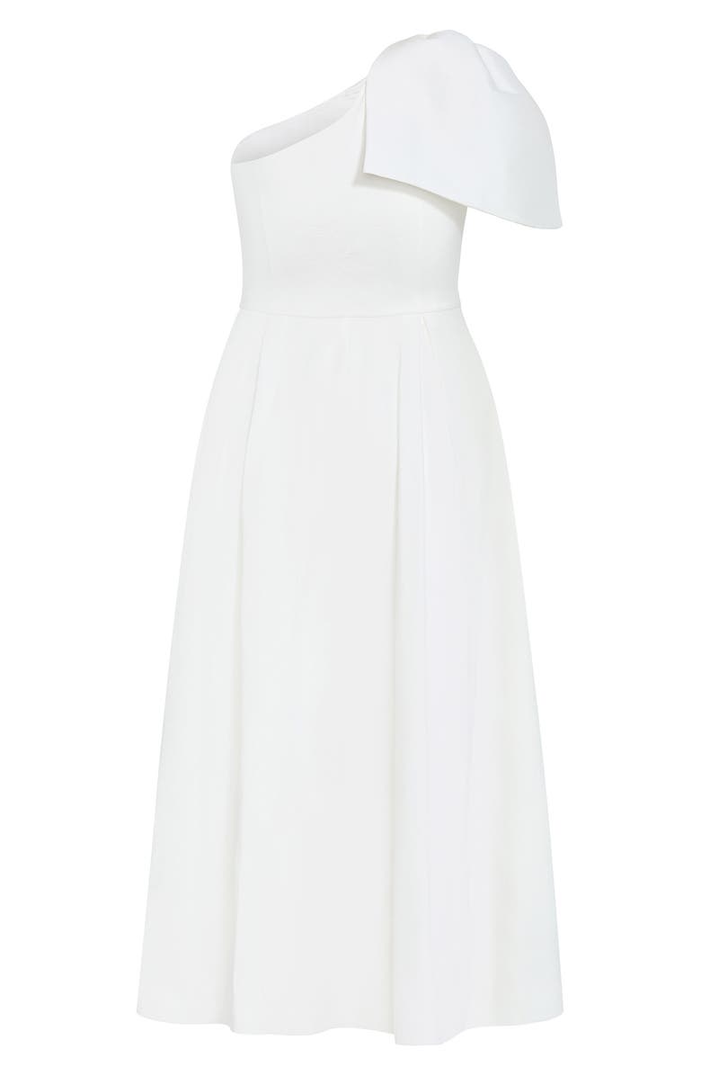City Chic Captivated One Shoulder Maxi Dress, Alternate, color, Ivory