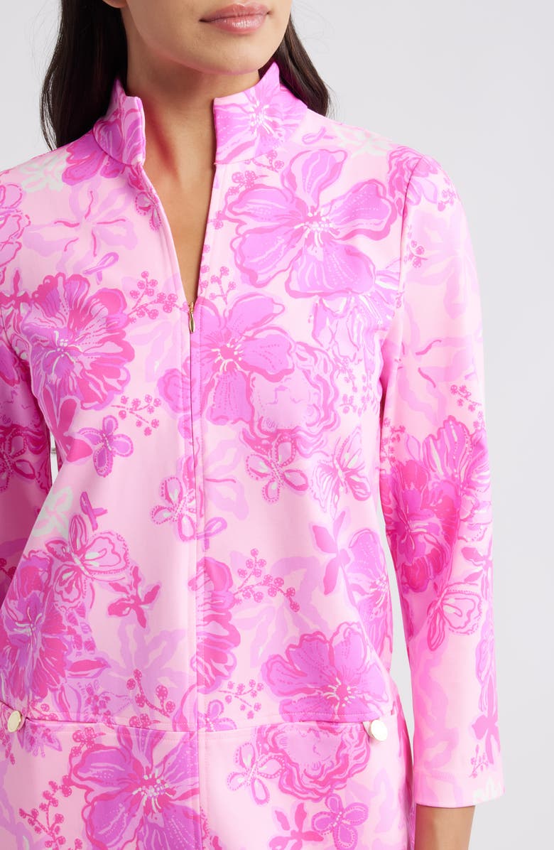 Lilly Pulitzer<sup>®</sup> Rosie Floral Print Dress, Alternate, color, Parigi Pink Supporting Squad