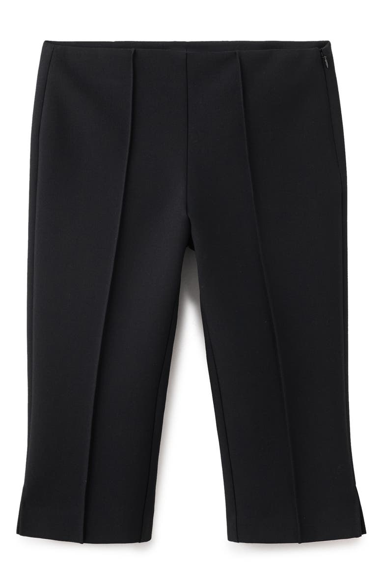 MANGO Biker Crop Leggings, Alternate, color, Black