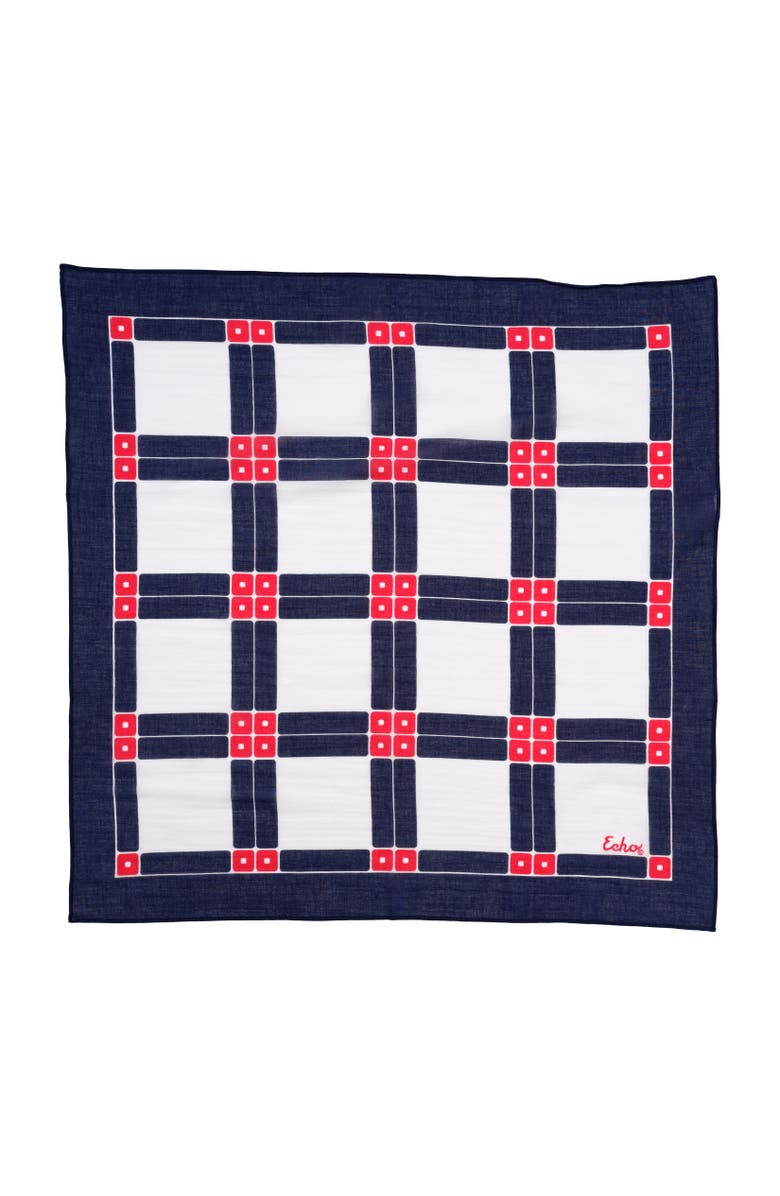 Echo Domino Bandana, Main, color, Navy