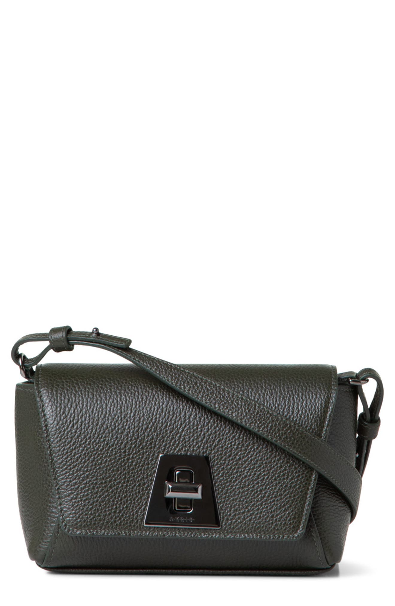 Akris Little Anouk Calfskin Crossbody Bag, Main, color, 