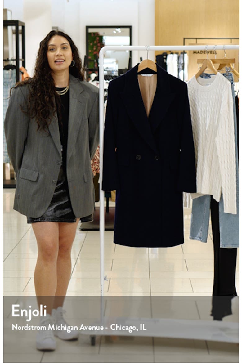 Dax Double Breasted Wool Coat video