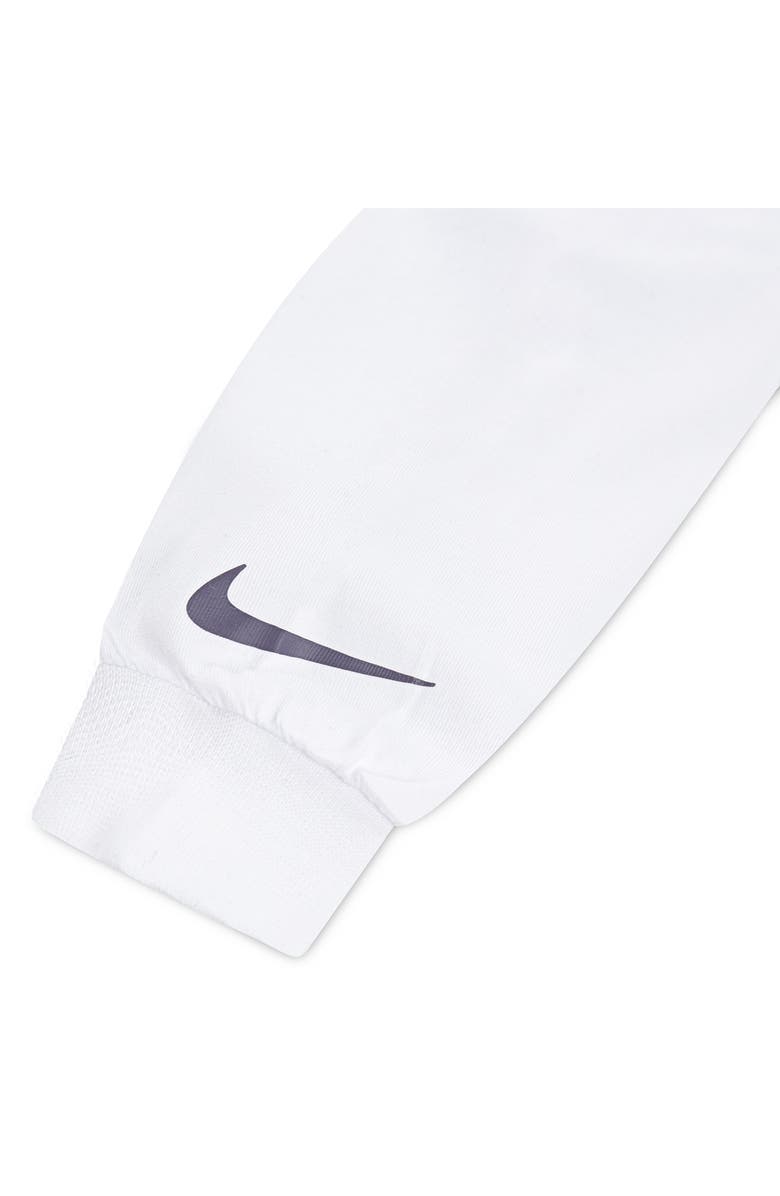 Nike Pop Logo T-Shirt & Flared Leggings, Alternate, color, Dark Raisin