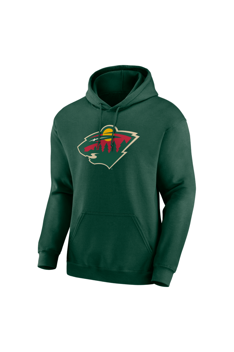 Men's Logo Athletic Green Minnesota Wild Essential Hoodie, Alternate, color, Green
