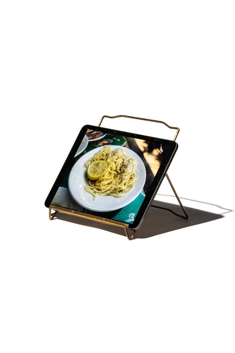 Tablet Stand, Alternate, color, Brass