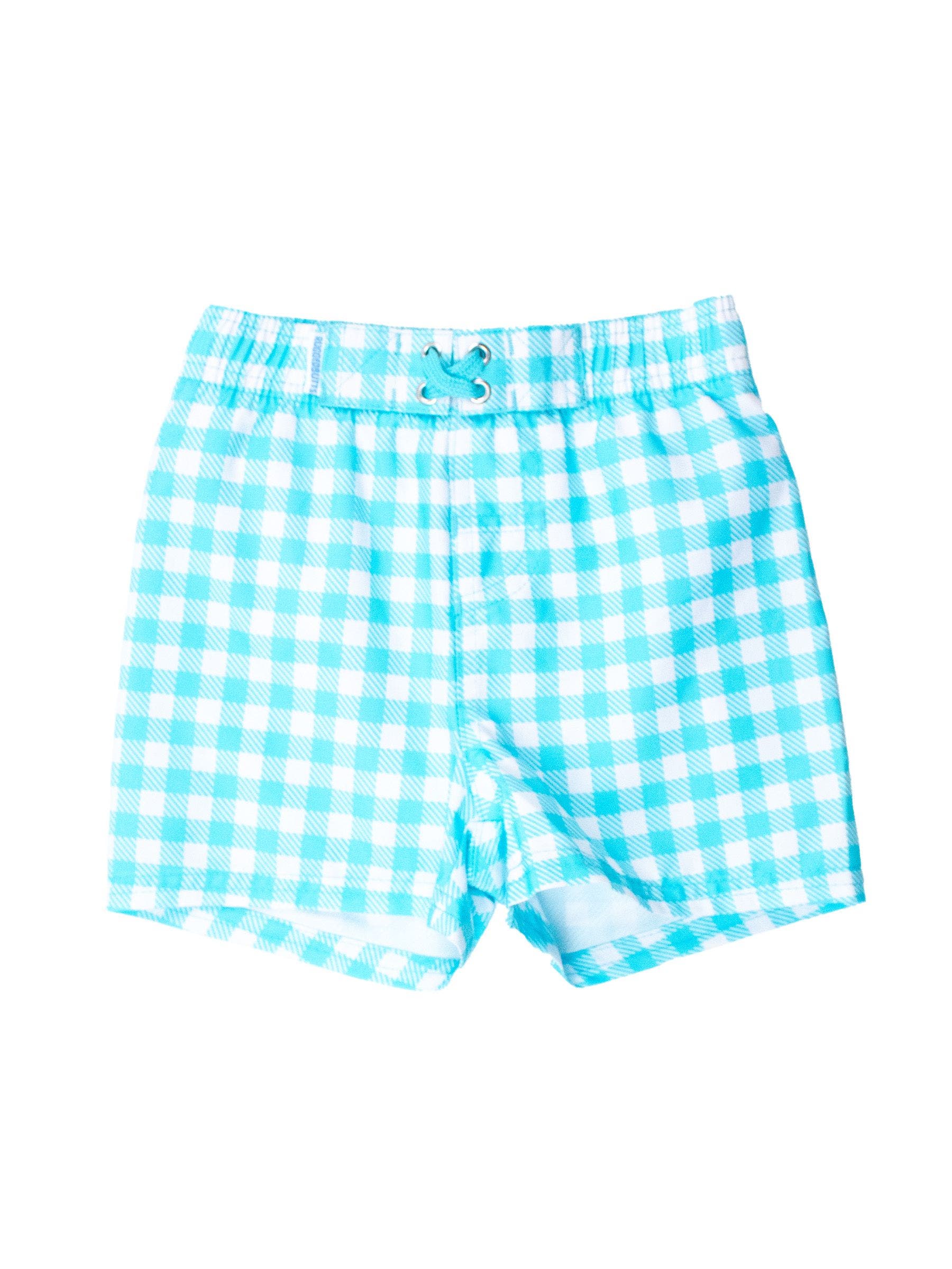 Bright Aqua Gingham